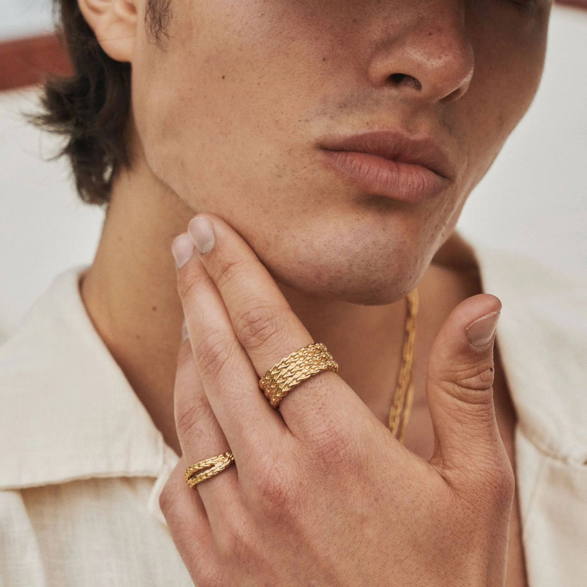 Rope Wrap Ring (Gold) - Image 5