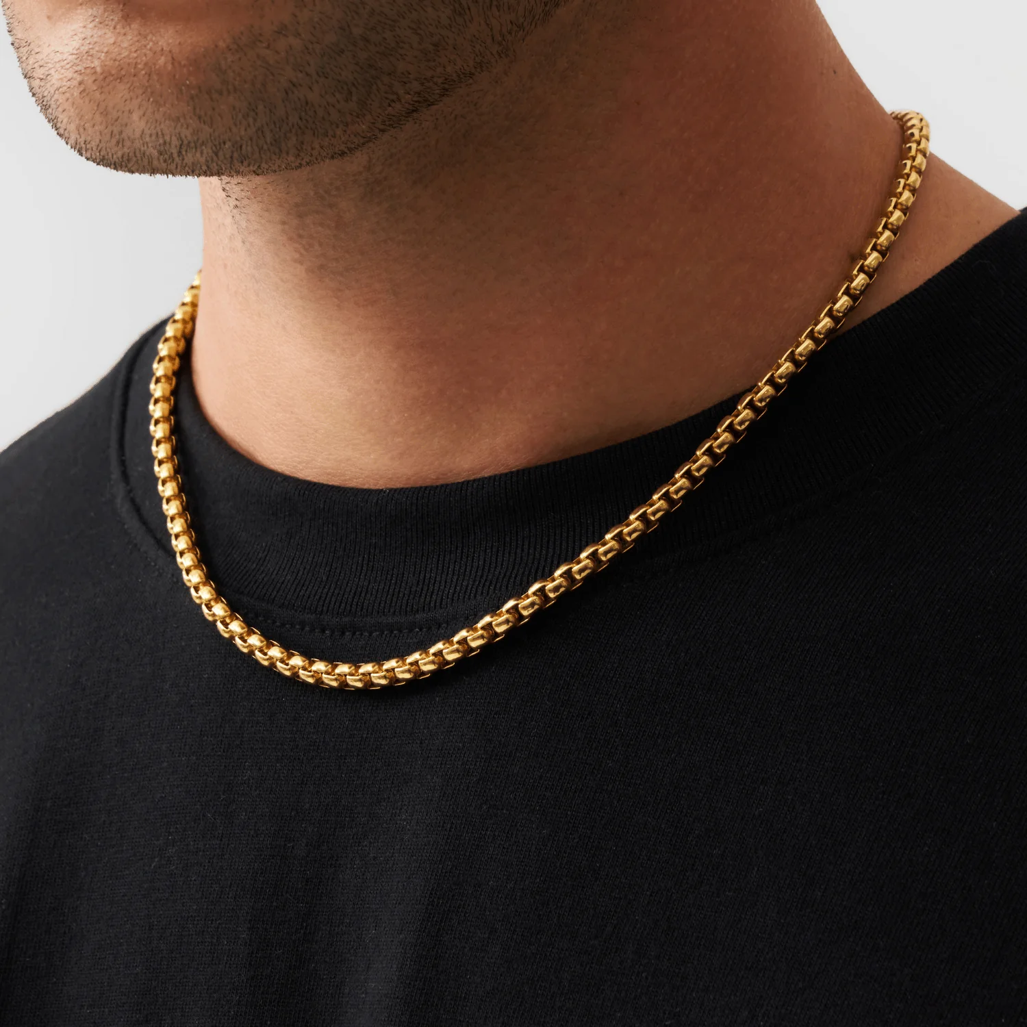 Round Box Chain (Gold) 5mm - Image 4