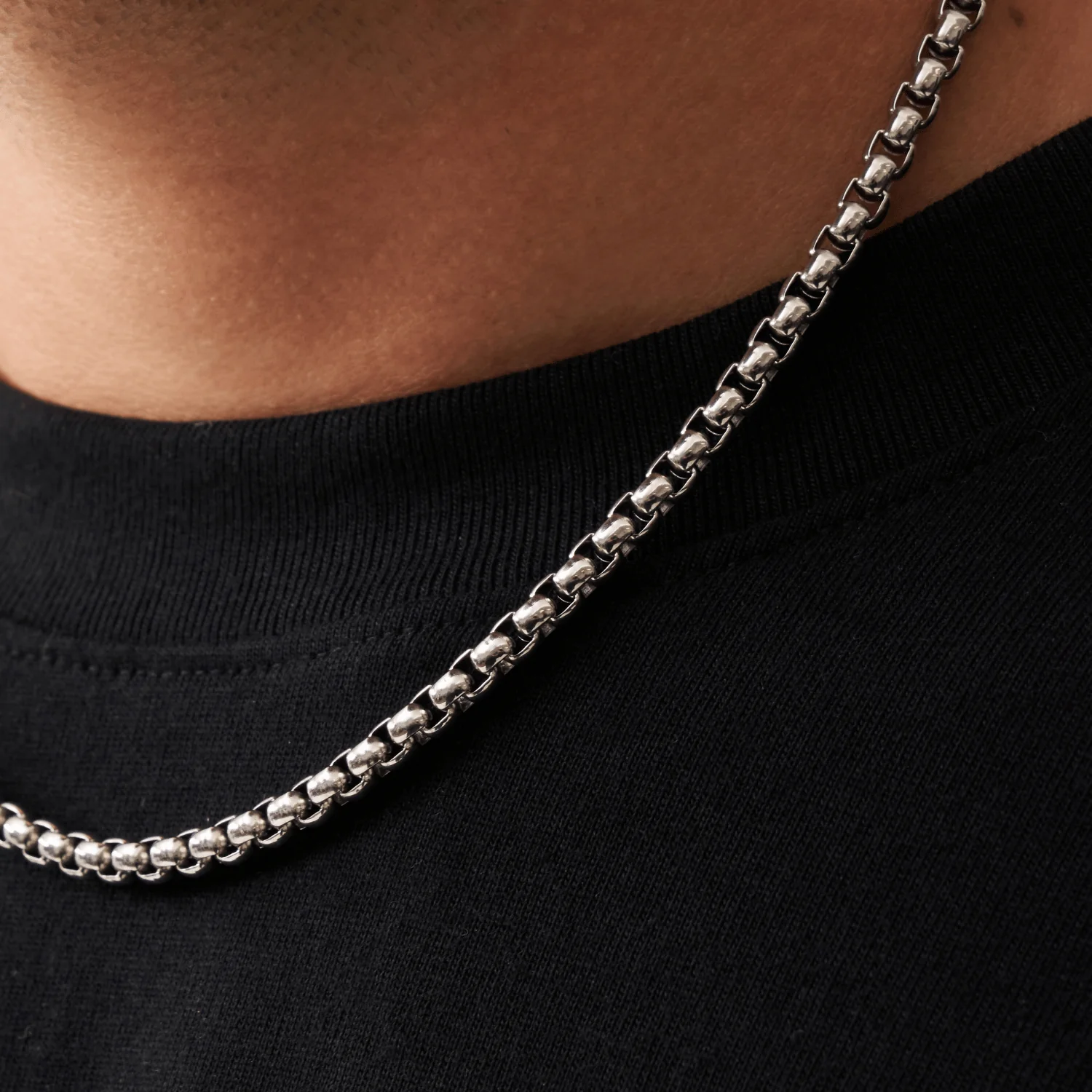 Round Box Chain (Silver) 5mm - Image 3