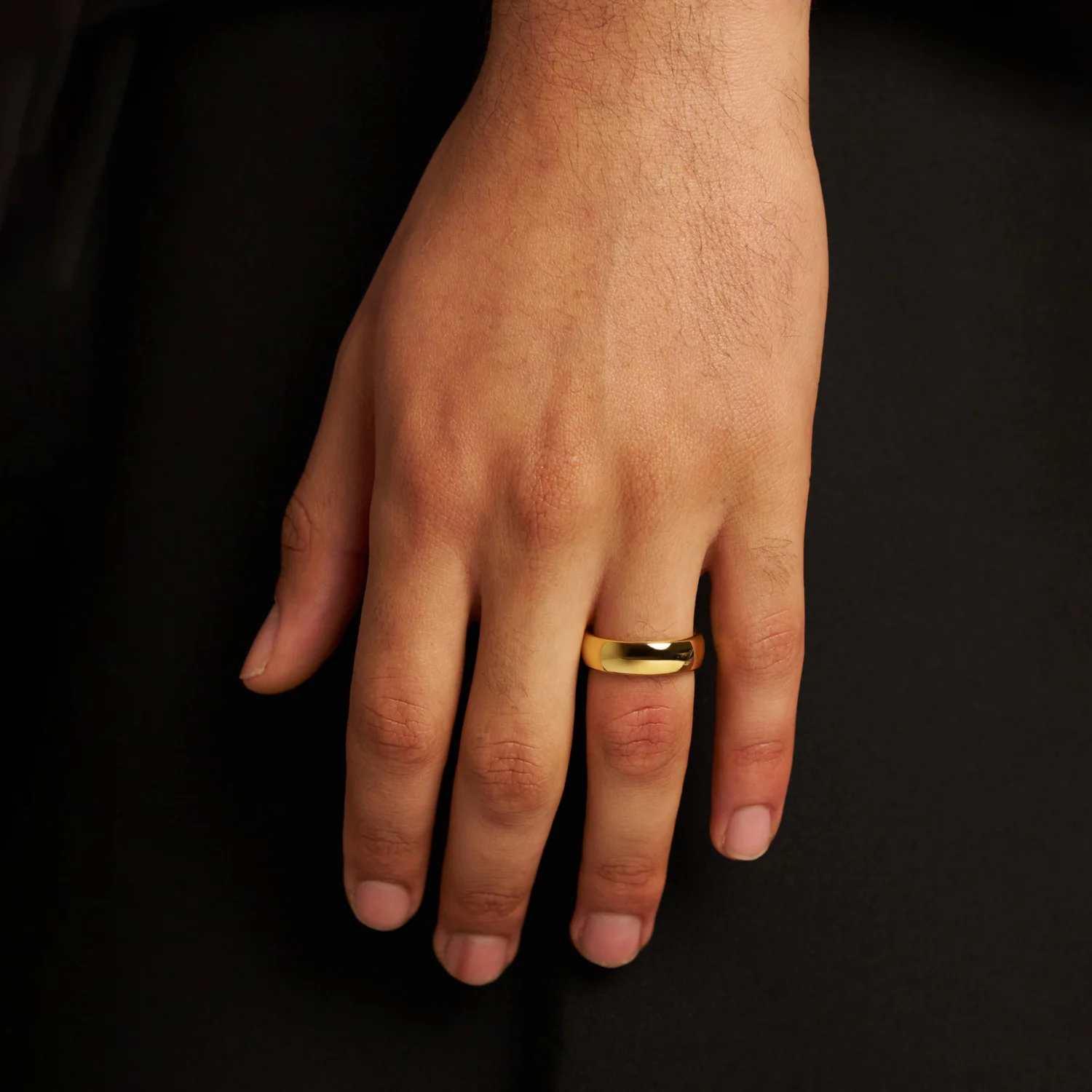 Rounded Ring (Gold) 7mm | 18ct Gold Tungsten - Image 8