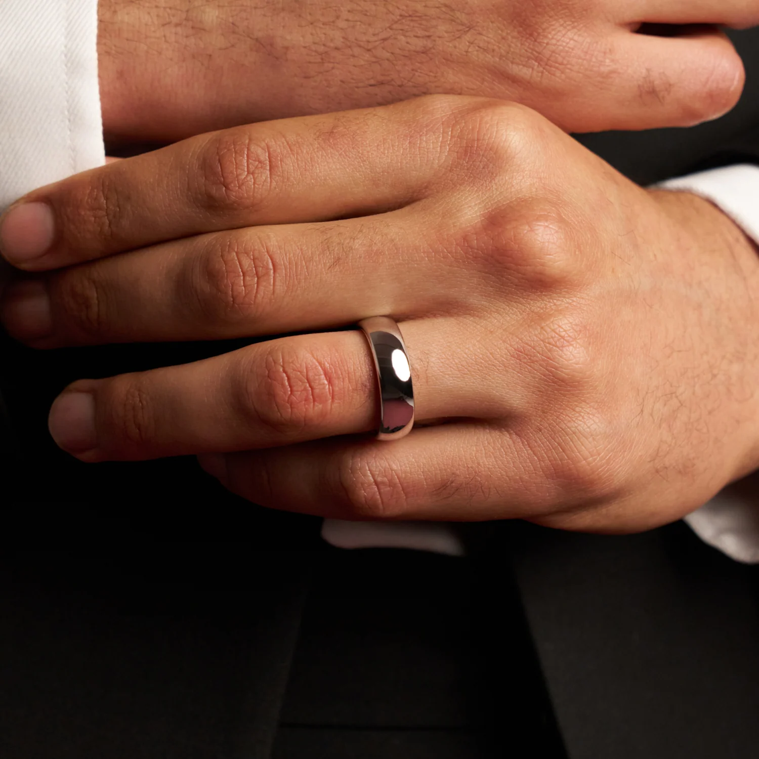 Rounded Ring (Silver) 7mm | Tungsten - Image 5