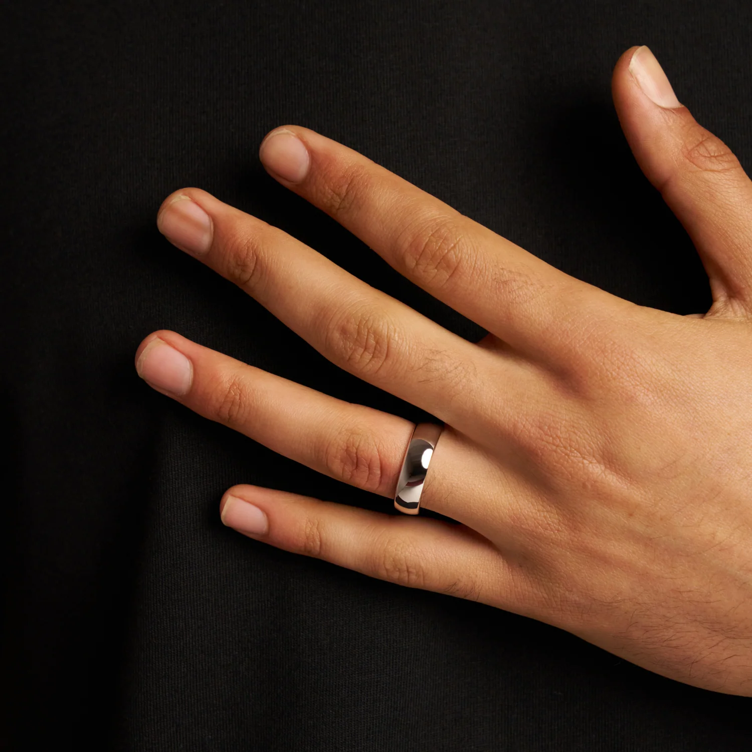 Rounded Ring (Silver) 7mm | Tungsten - Image 7