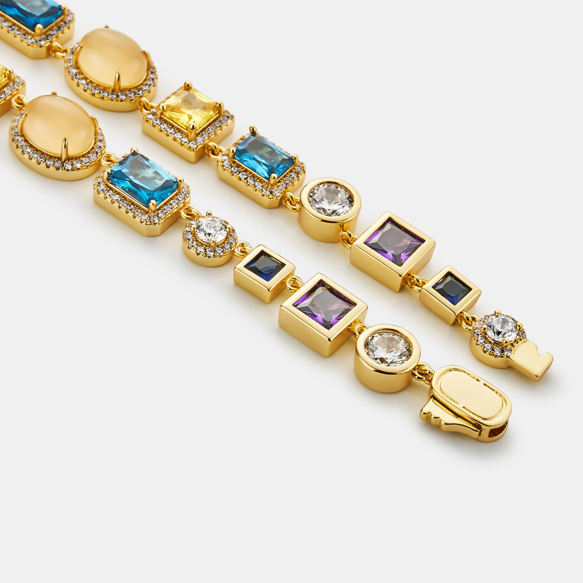 Sapphire Gemstone Necklace (Gold) - Image 4