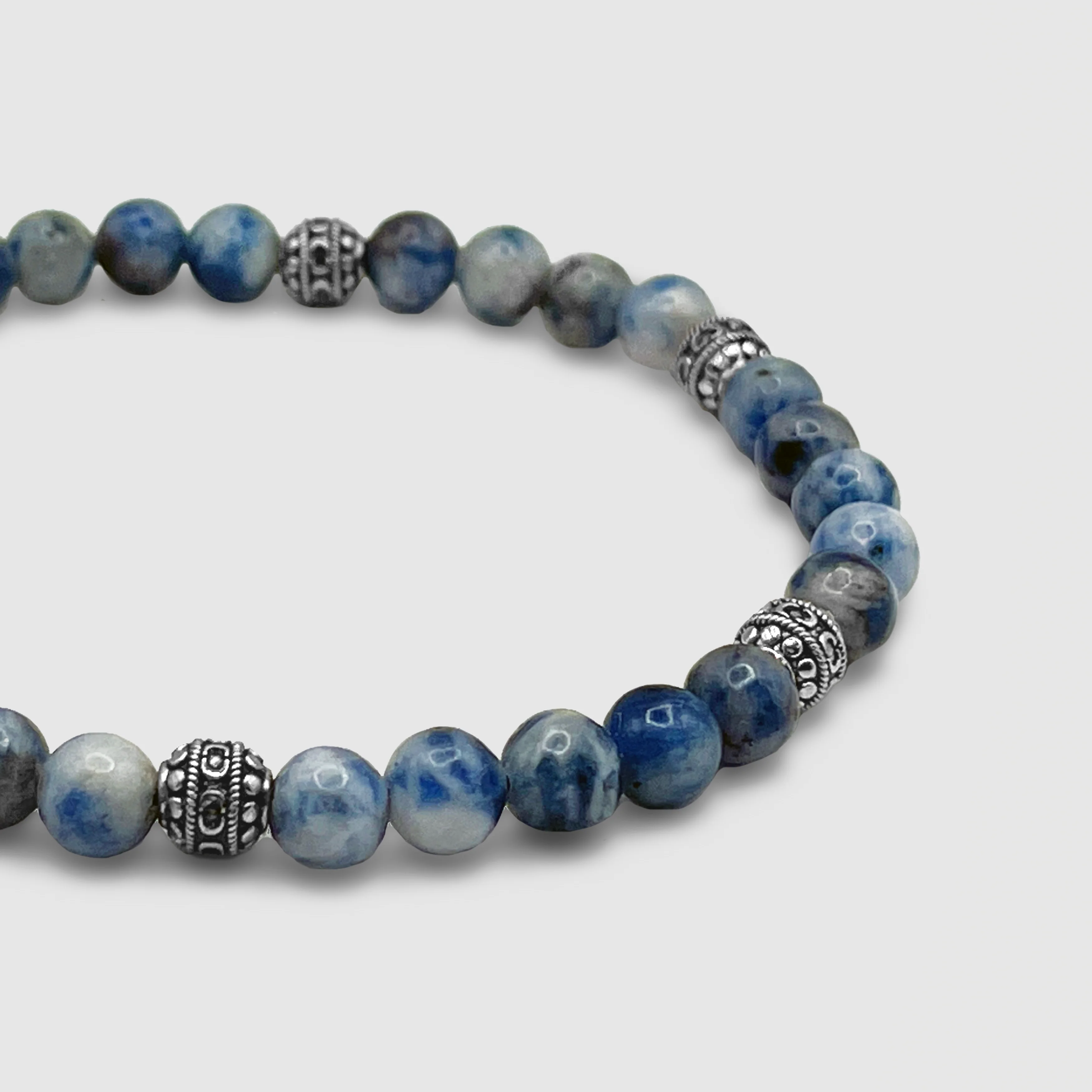Sodalite Stone Bracelet (Silver) - Image 6