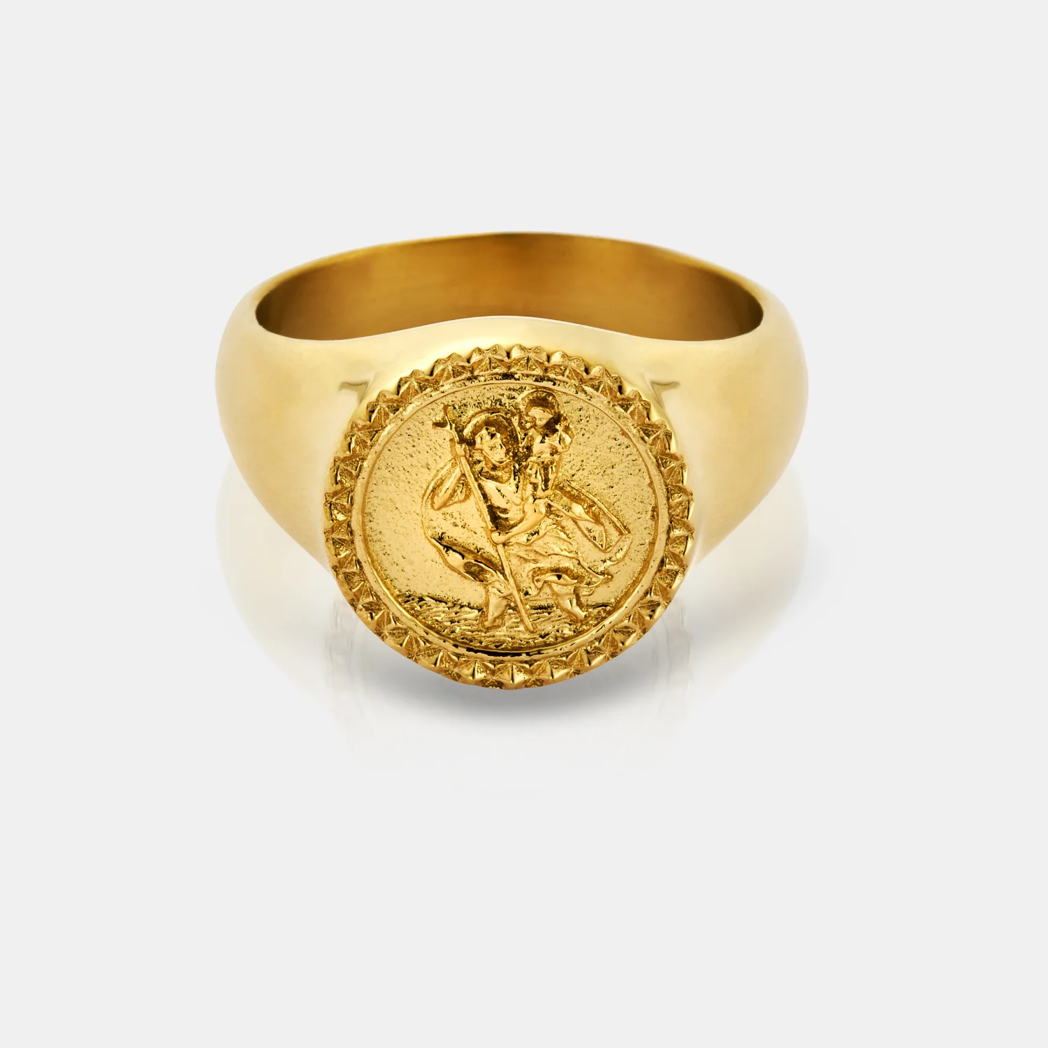 St. Christopher Signet Ring (Gold) - Image 2