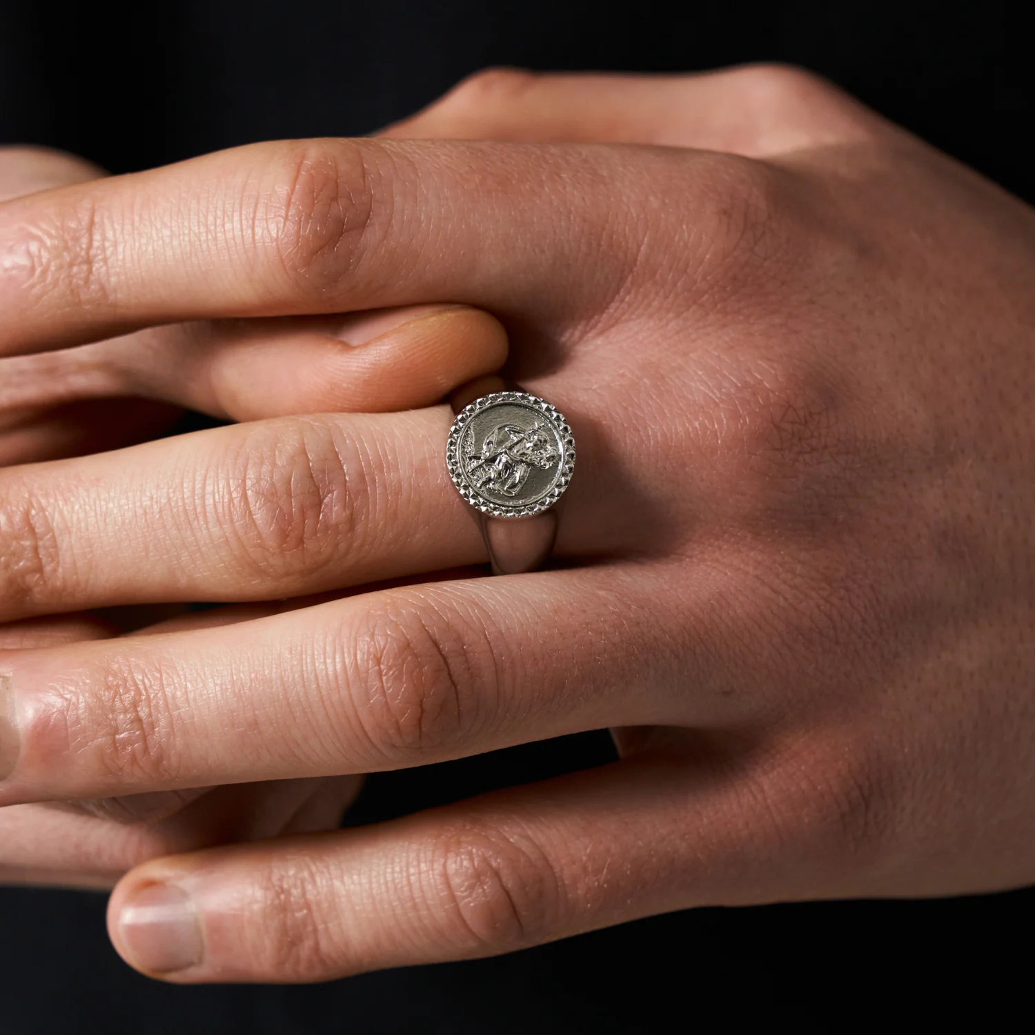St. Christopher Signet Ring (Silver) - Image 5